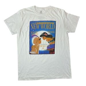 Disney Princess Women's New World Prince Ali & Jasmine Graphic T-Shirt Size 0X